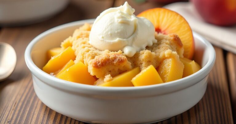 peach cobbler with cake mix